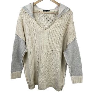 Solutions Oversized Patchwork Knit Sweater